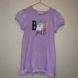 Blanks Boutique Purple Boo Y'all Halloween Top